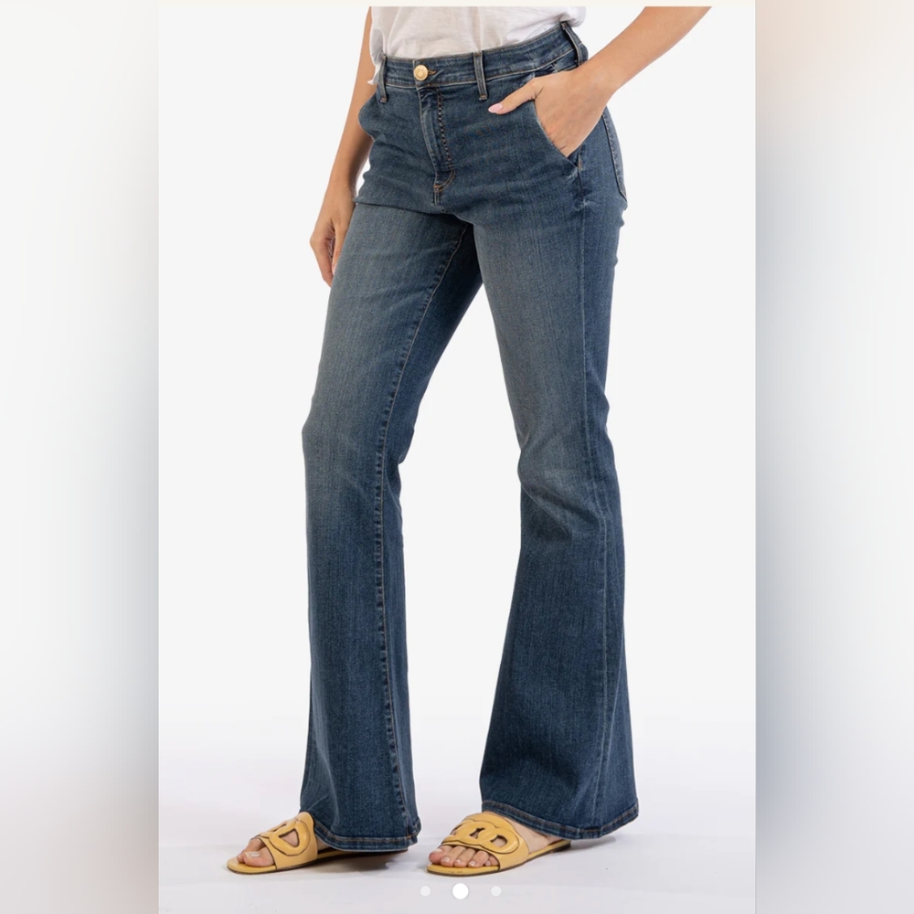 Kut From The Kloth Ana High Rise Super Flare size 10